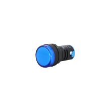ไพล็อตแล้มป์ LED สีน้ำเงิน (12-24 VDC/AC) 